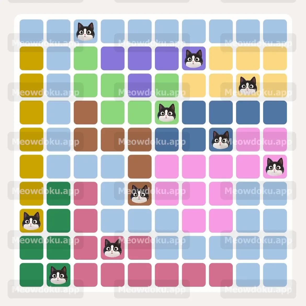 Meowdoku Level 133 Screenshot