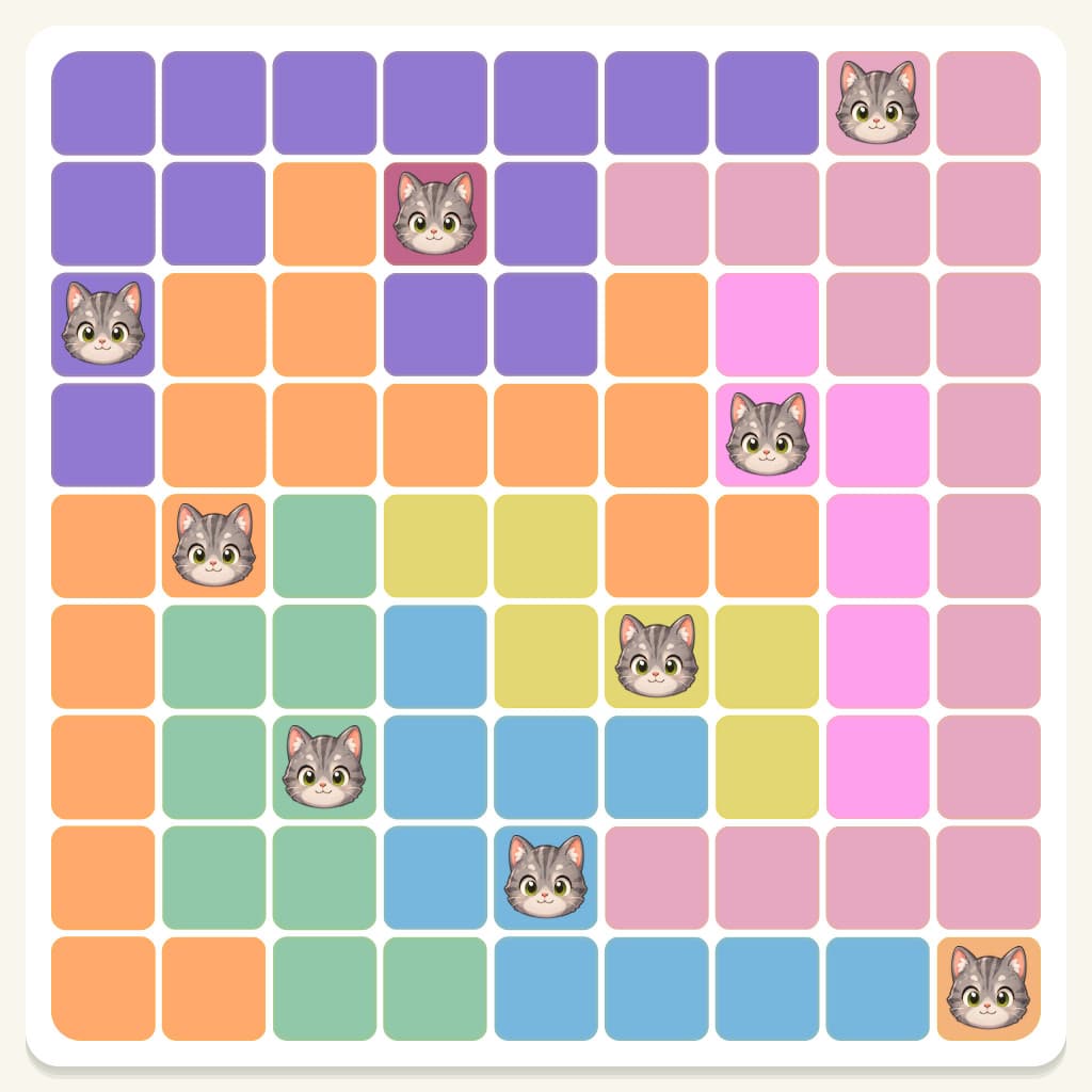 Meowdoku Level 508 Answer, Cheat & Solution