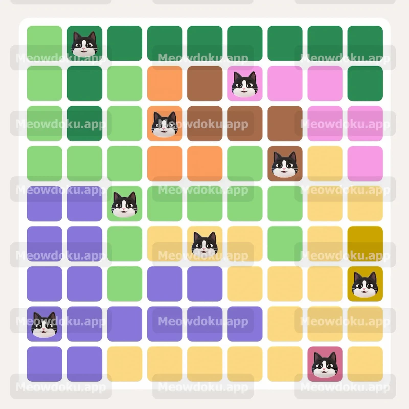 Meowdoku Level 224 Screenshot