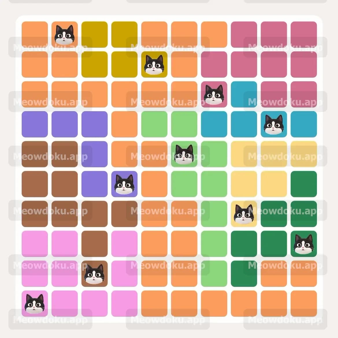 Meowdoku Level 153 Screenshot