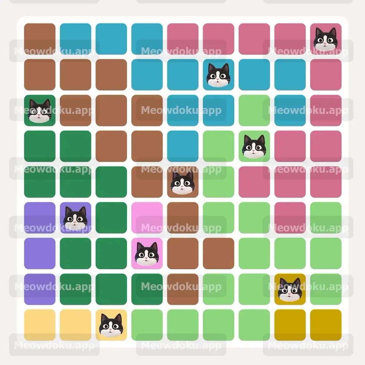 Meowdoku Level 49 Screenshot