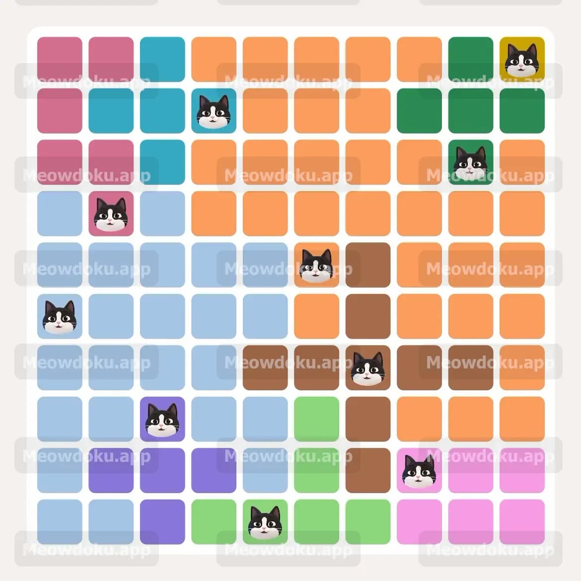 Meowdoku Level 132 Screenshot