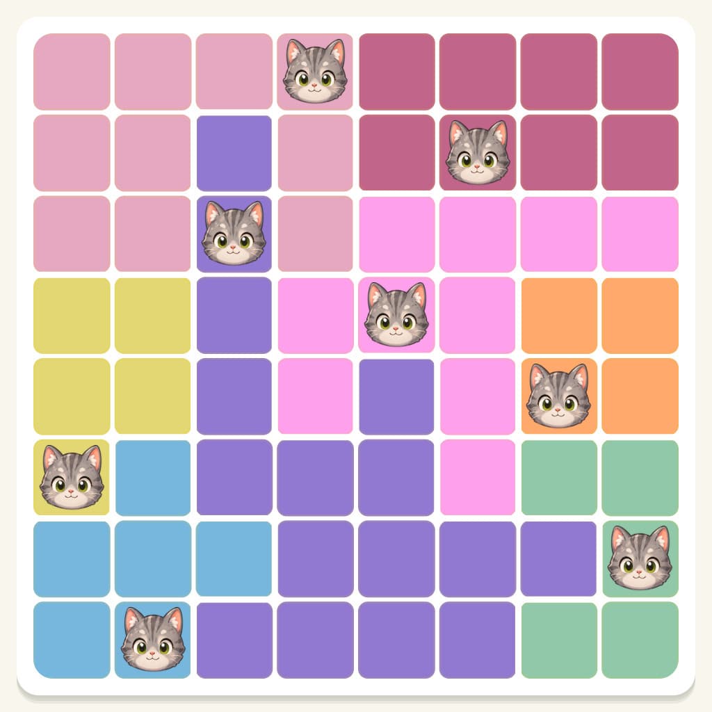 Meowdoku Level 807 Answer, Cheat & Solution