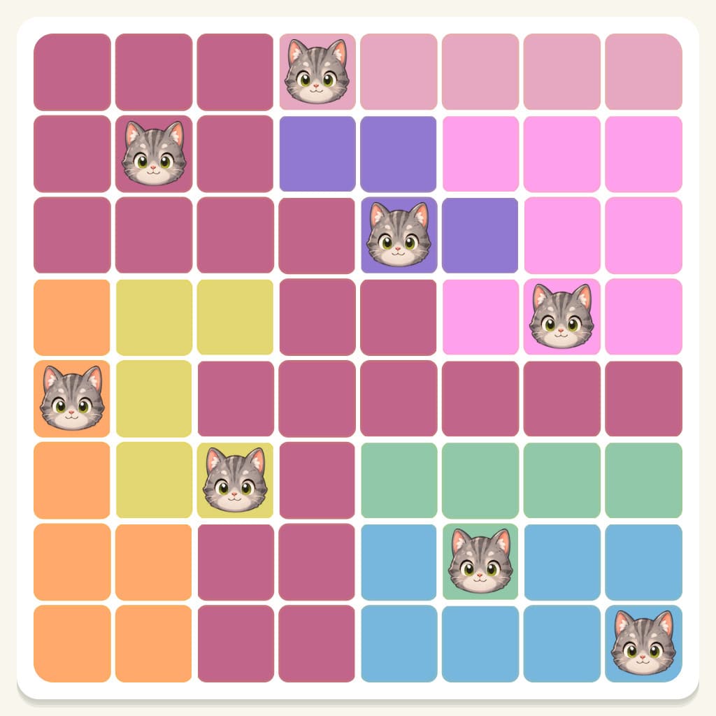 Meowdoku Level 847 Answer, Cheat & Solution