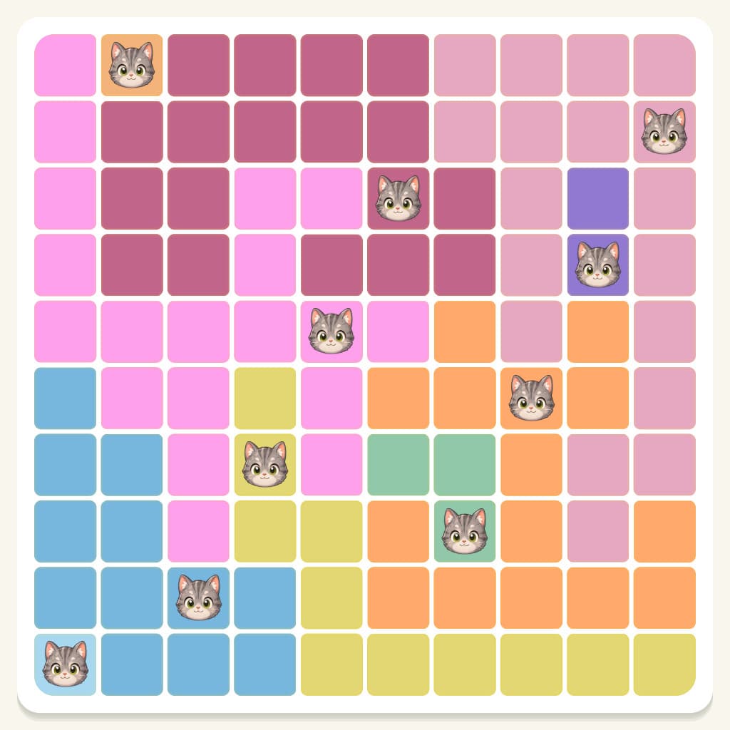 Meowdoku Level 845 Answer, Cheat & Solution