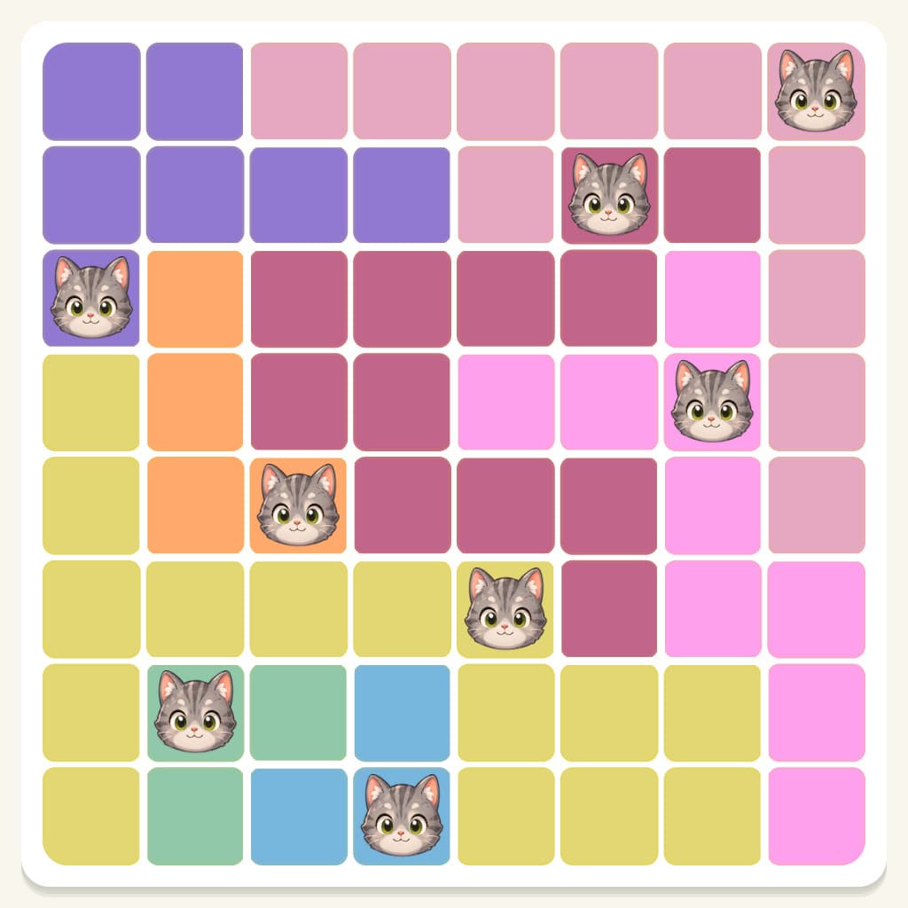 Meowdoku Level 967 Answer, Cheat & Solution
