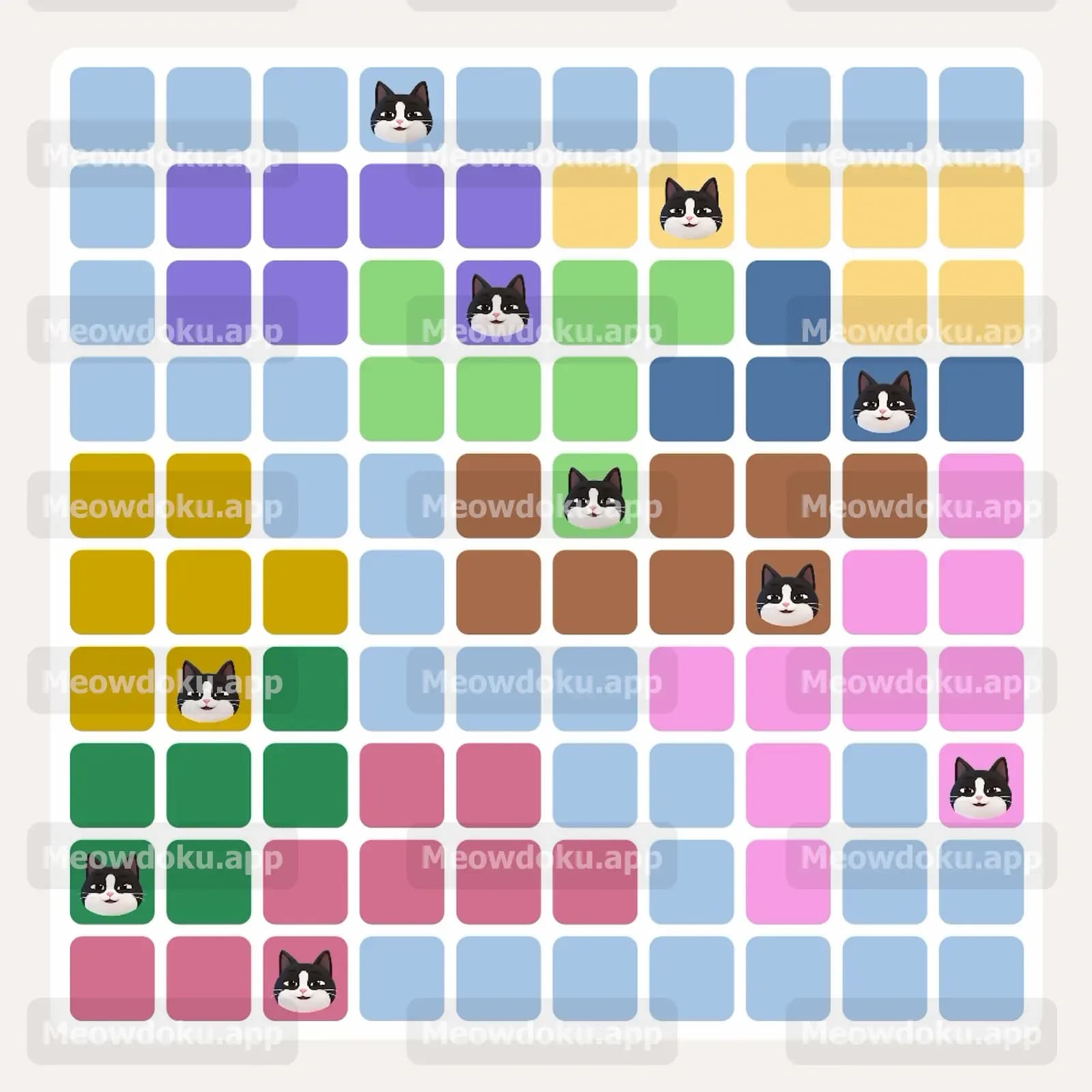 Meowdoku Level 239 Answer, Cheat & Solution