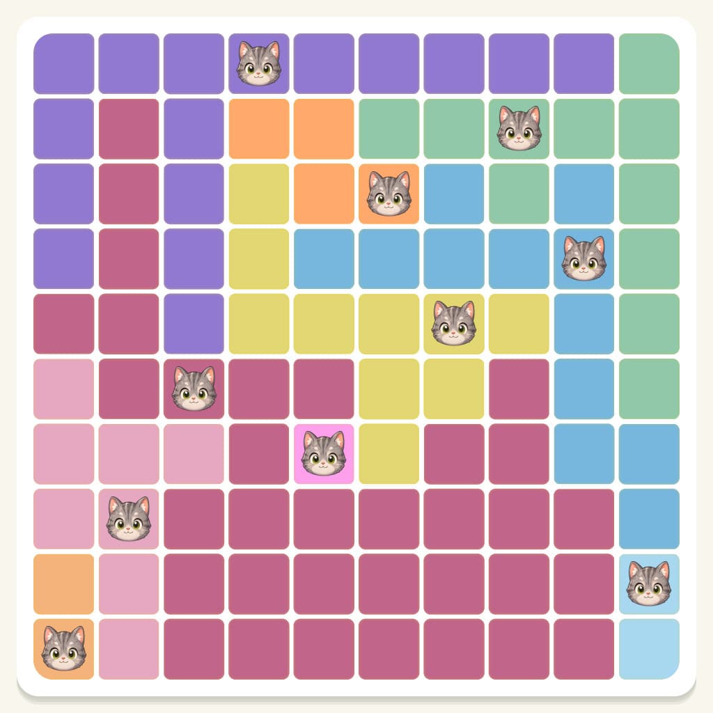 Meowdoku Level 825 Answer, Cheat & Solution