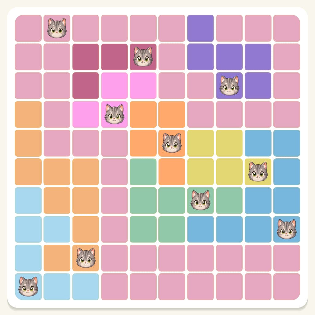 Meowdoku Level 185 Answer, Cheat & Solution