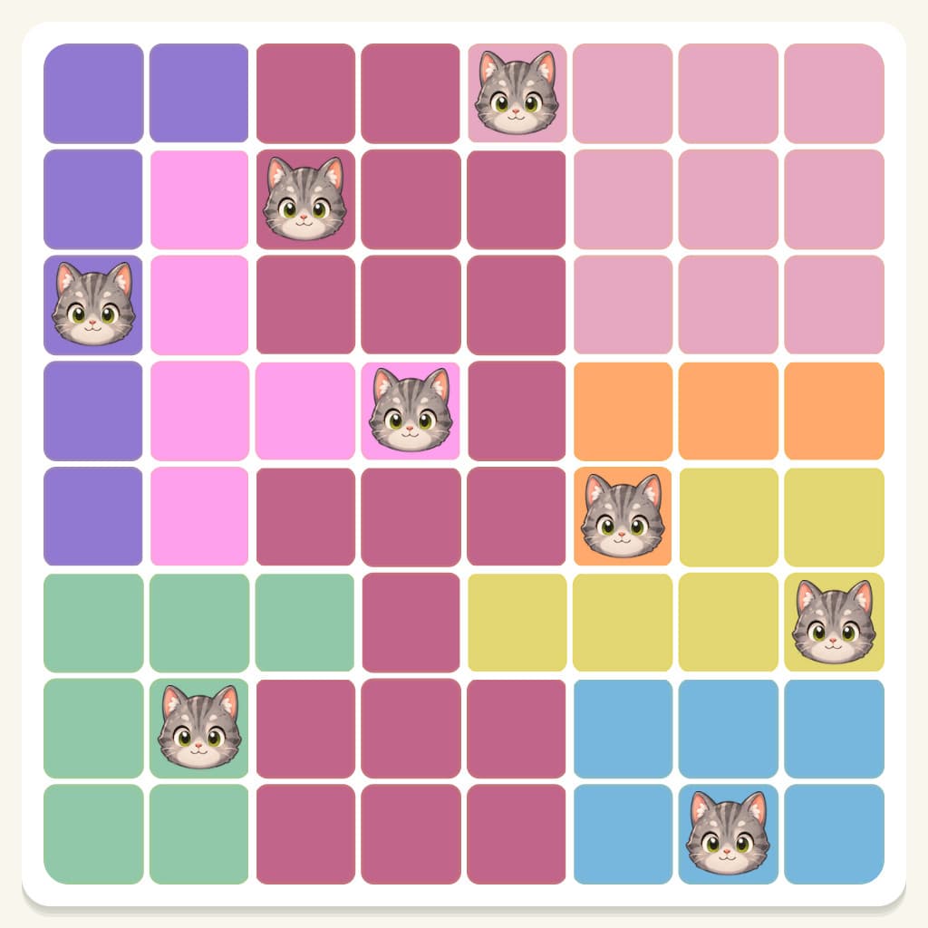 Meowdoku Level 809 Answer, Cheat & Solution