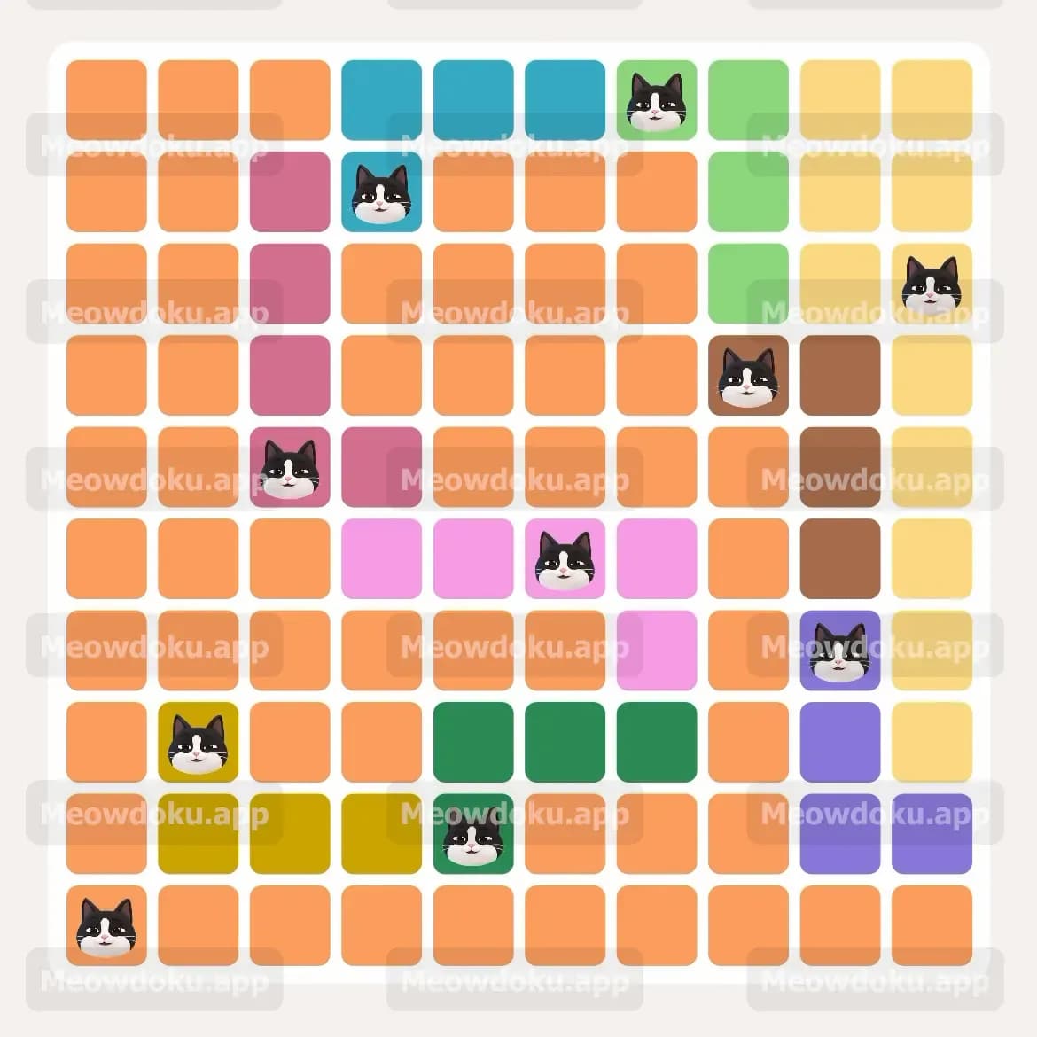 Meowdoku Level 203 Screenshot