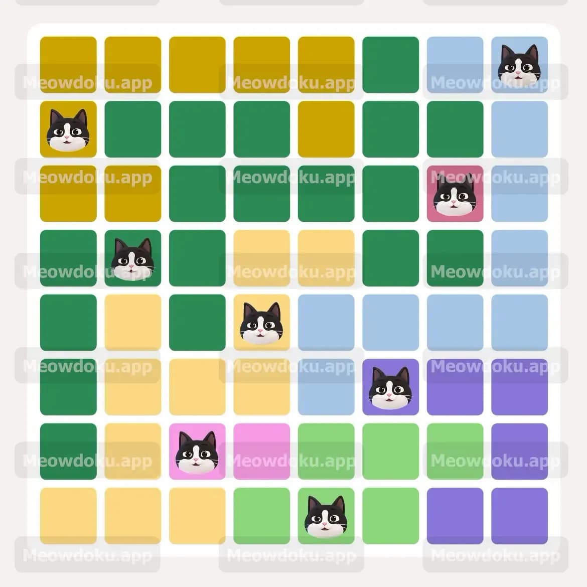 Meowdoku Level 201 Screenshot