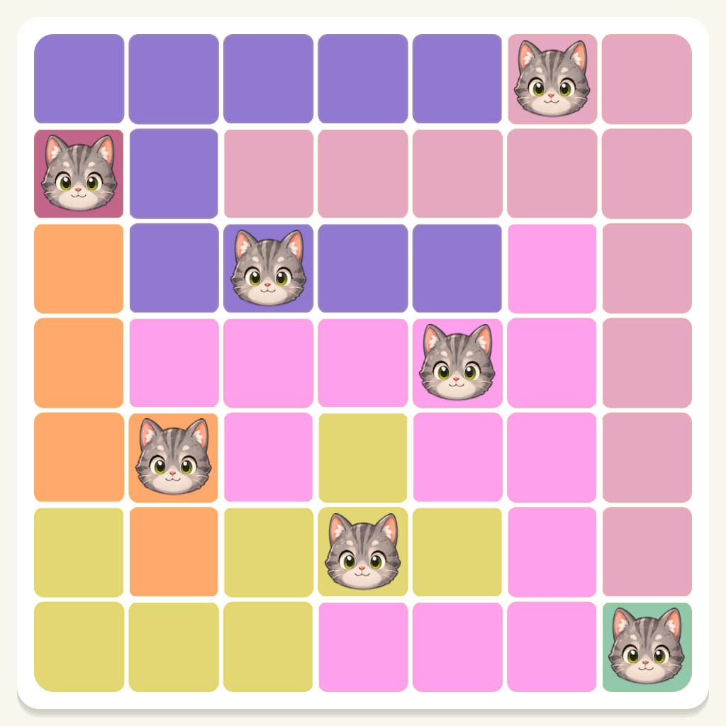 Meowdoku Level 77 Answer, Cheat & Solution