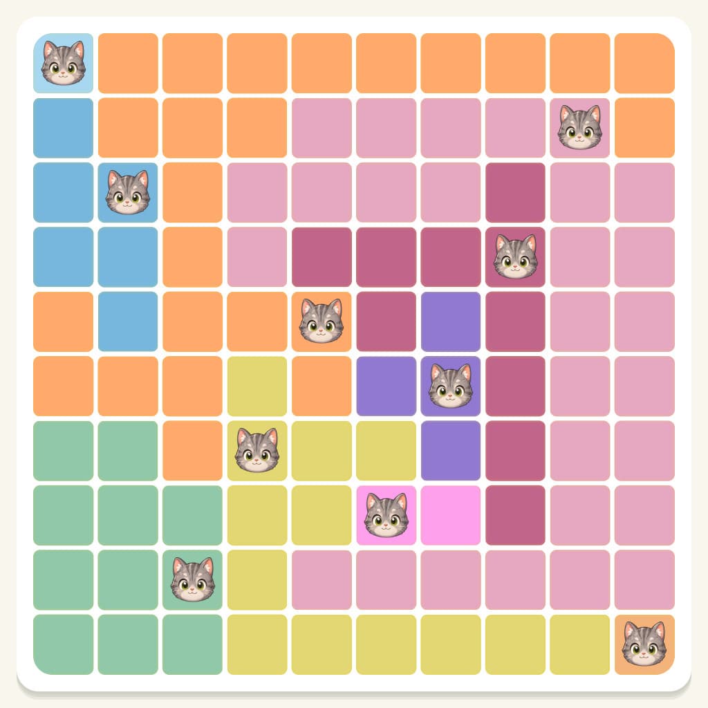 Meowdoku Level 445 Answer, Cheat & Solution