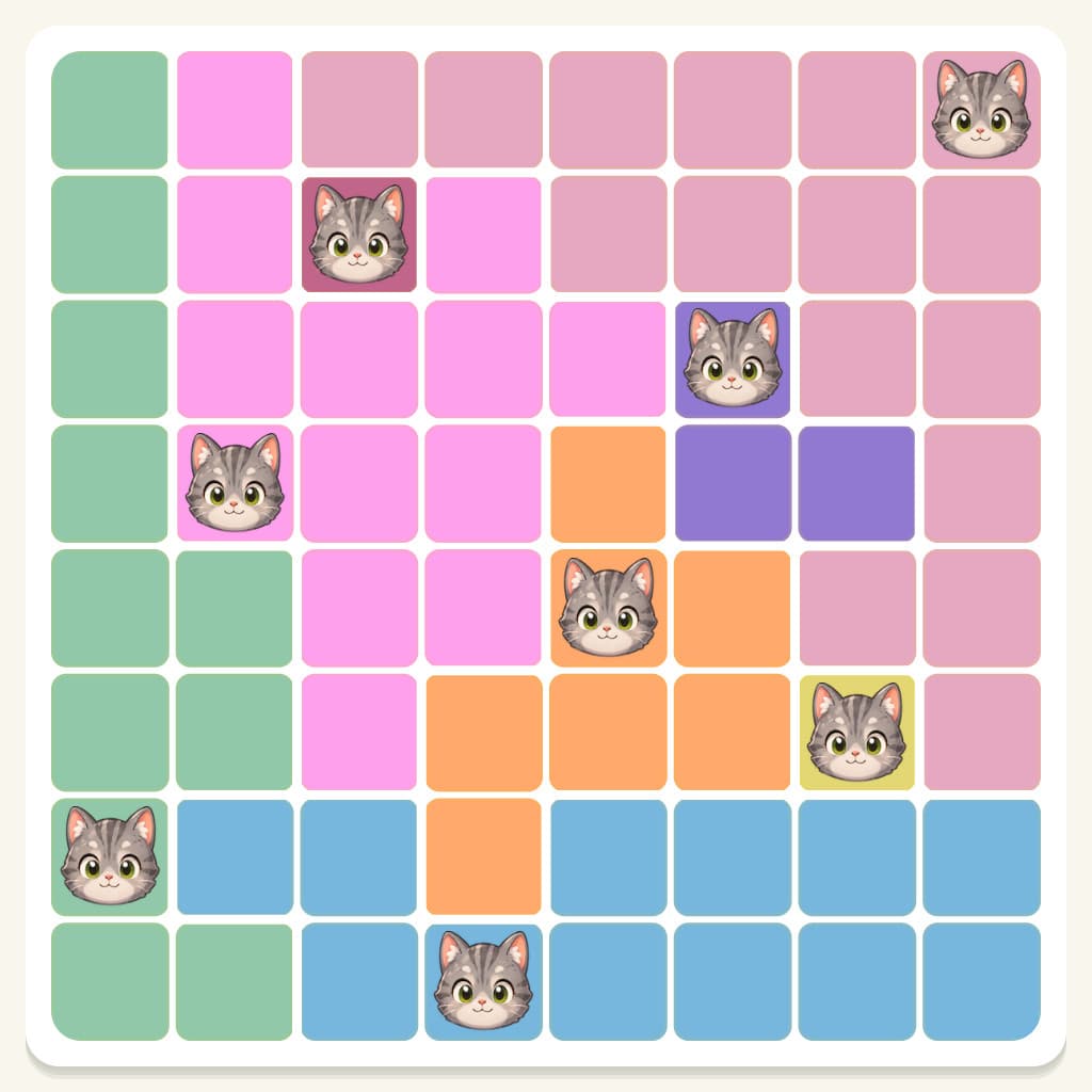 Meowdoku Level 53 Screenshot
