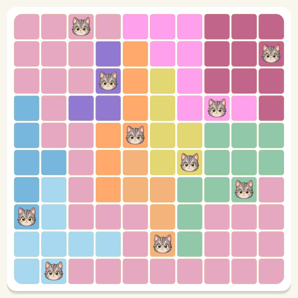 Meowdoku Level 135 Screenshot