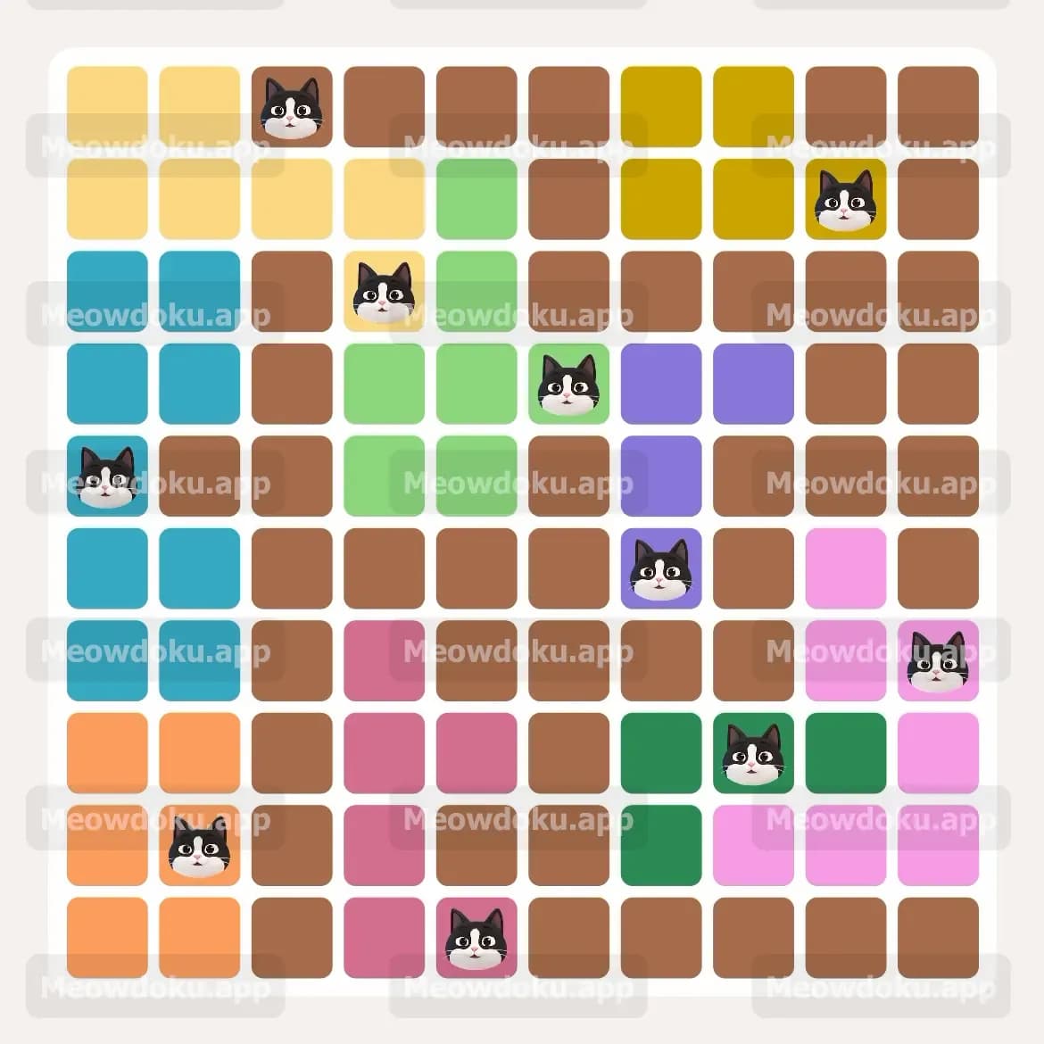 Meowdoku Level 125 Screenshot