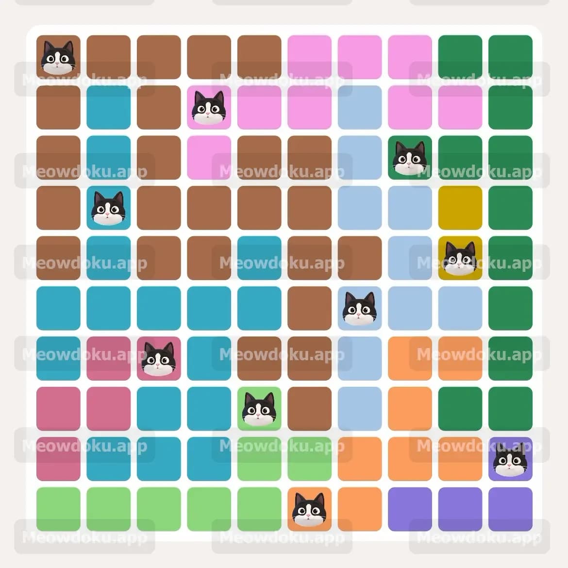 Meowdoku Level 48 Screenshot