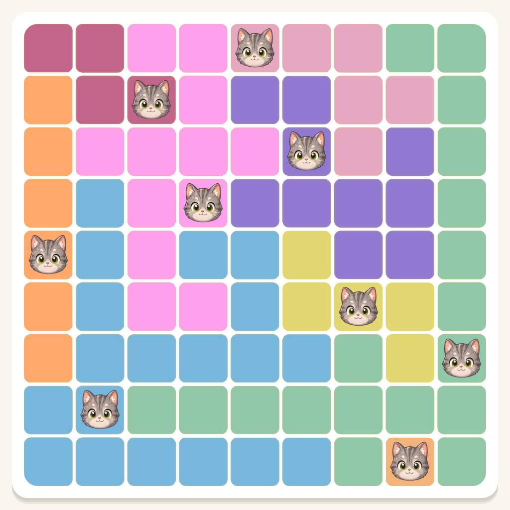 Meowdoku Level 338 Answer, Cheat & Solution