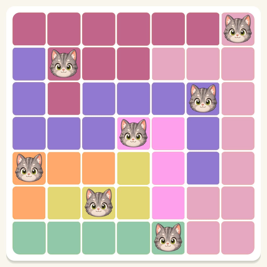 Meowdoku Level 596 Answer, Cheat & Solution