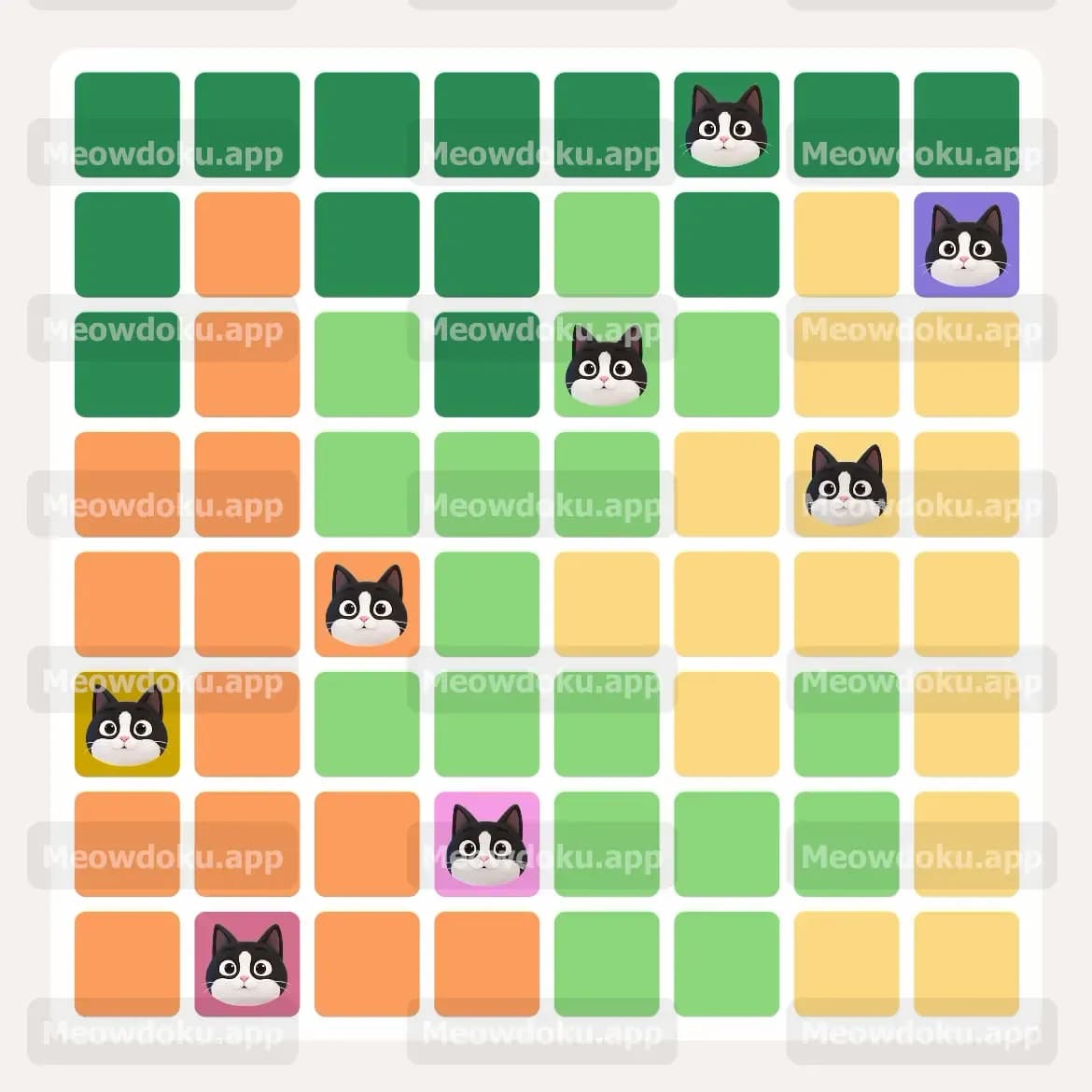 Meowdoku Level 5 Screenshot