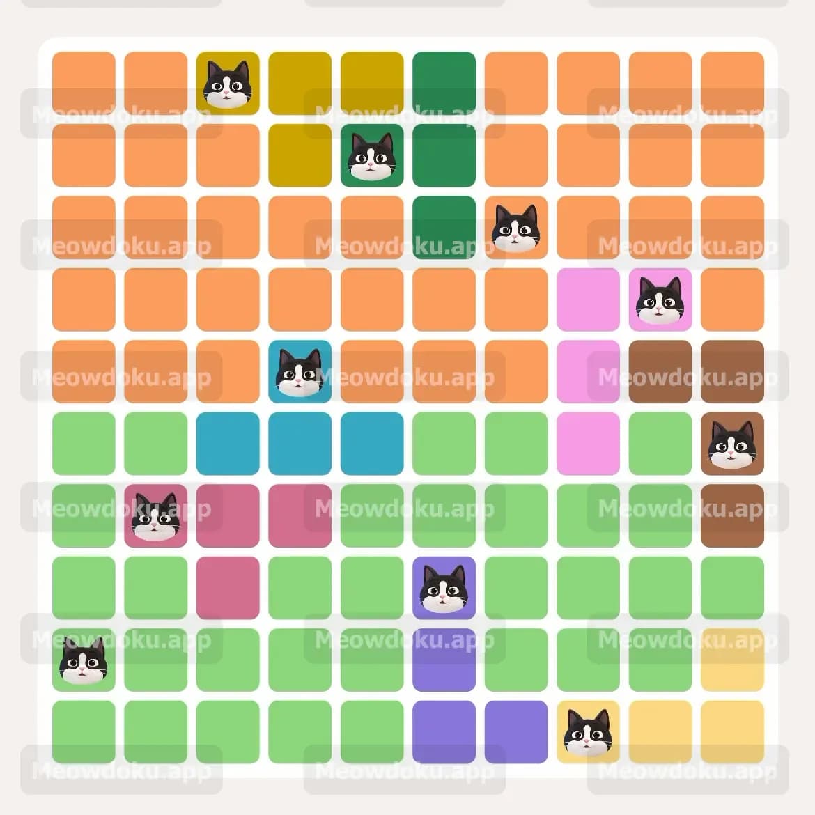 Meowdoku Level 113 Screenshot