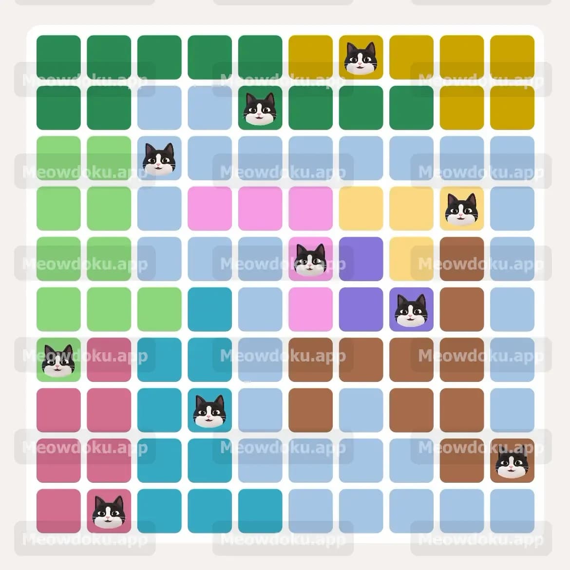 Meowdoku Level 72 Screenshot