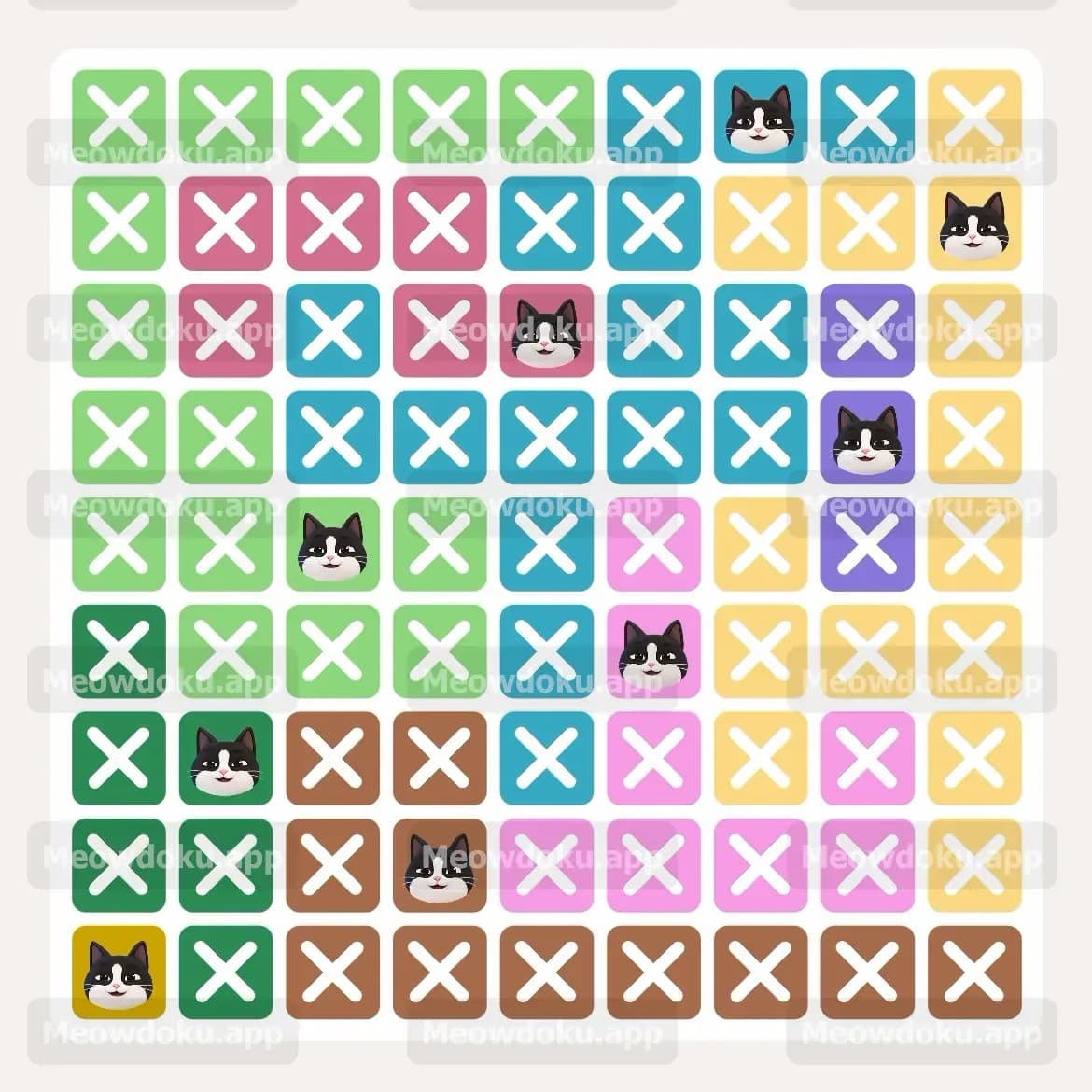 Meowdoku Level 84 Screenshot