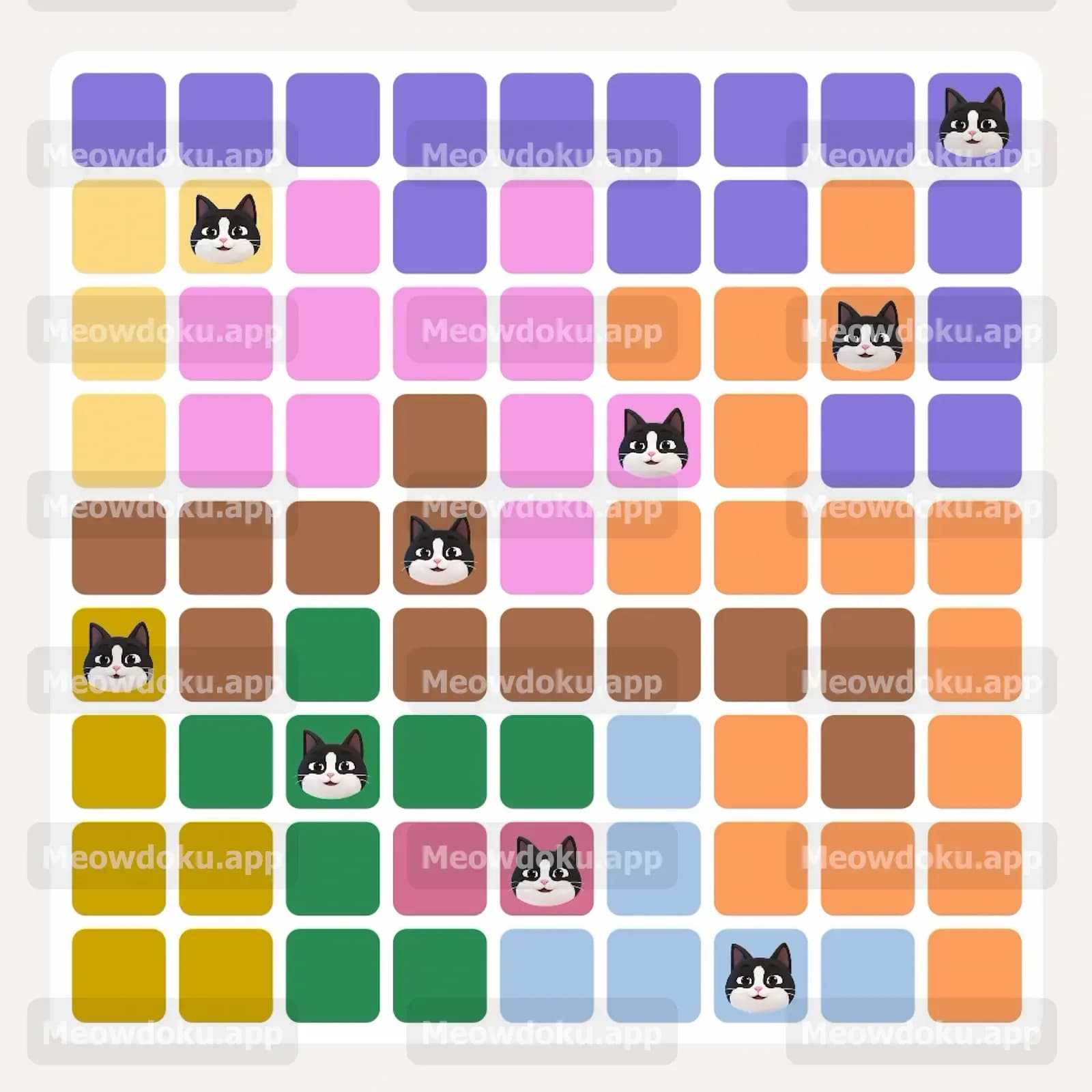 Meowdoku Level 264 Screenshot