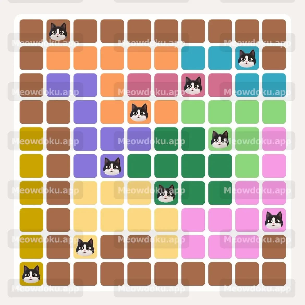 Meowdoku Level 138 Screenshot
