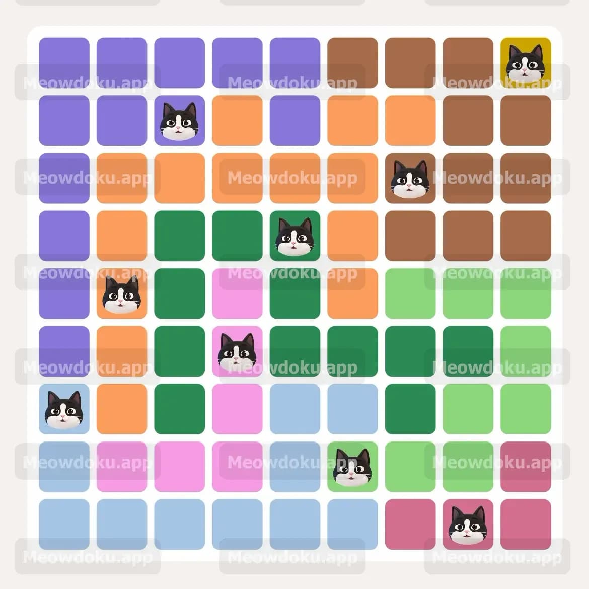Meowdoku Level 77 Screenshot