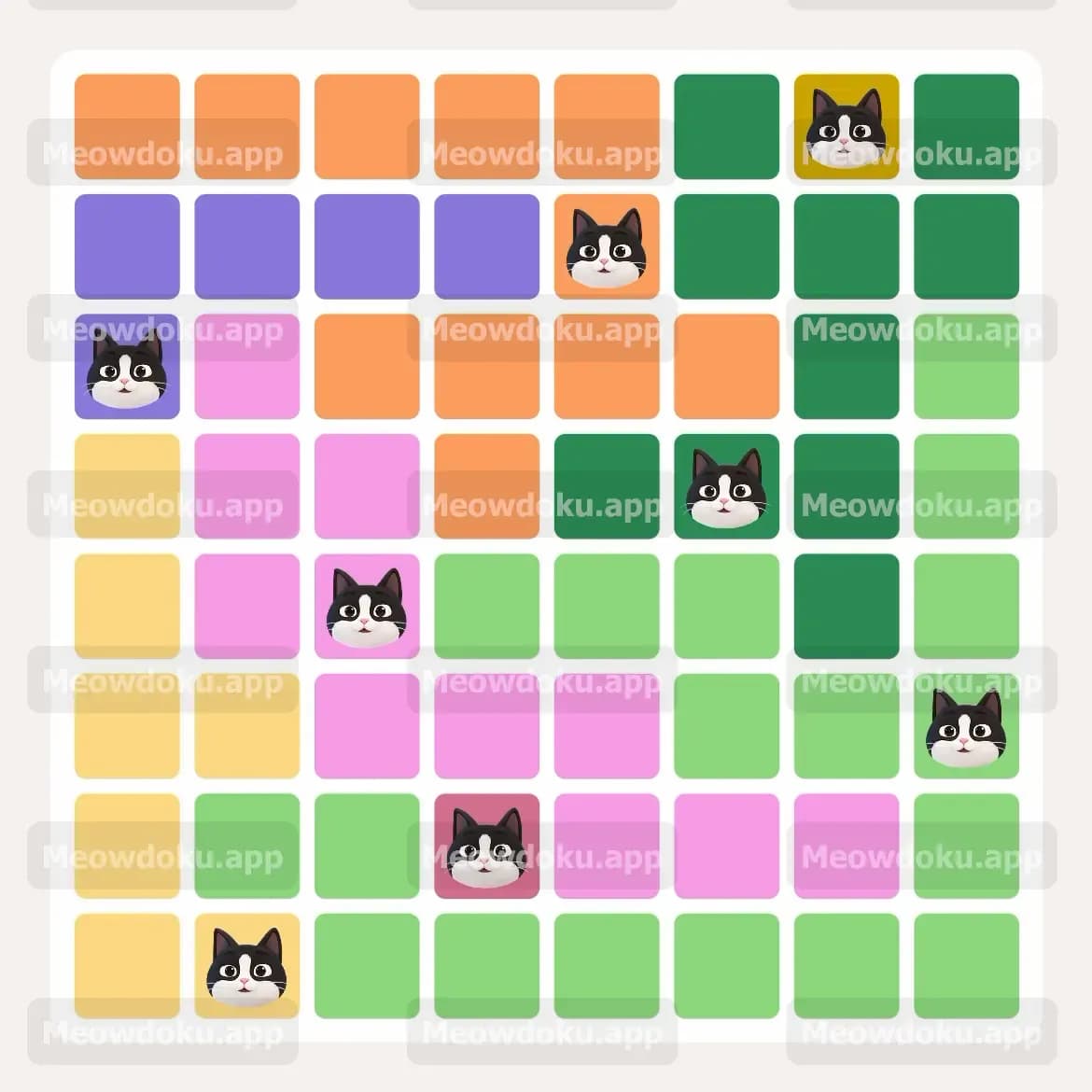 Meowdoku Level 121 Screenshot
