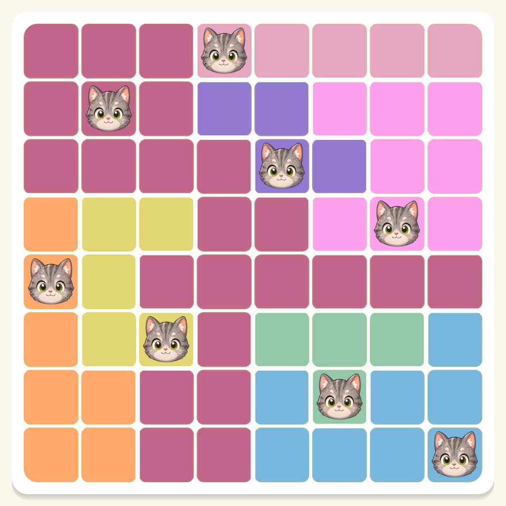 Meowdoku Level 747 Answer, Cheat & Solution