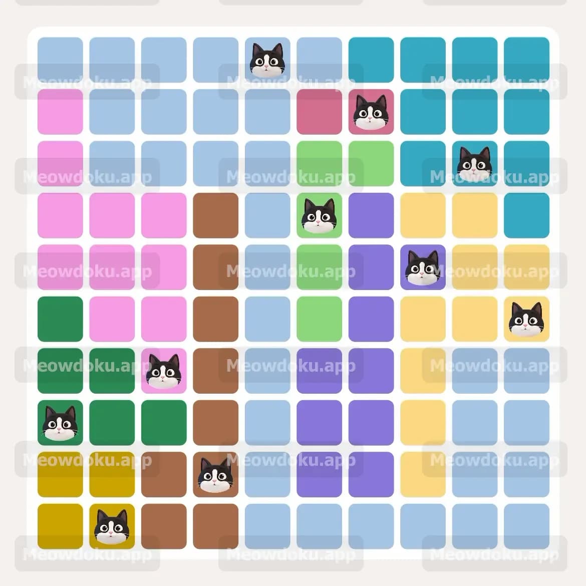 Meowdoku Level 126 Screenshot