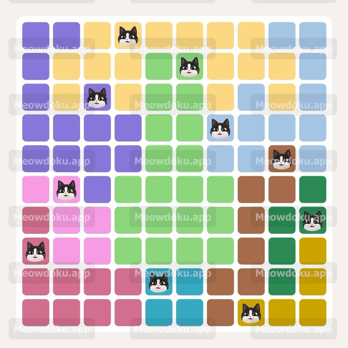 Meowdoku Level 156 Screenshot