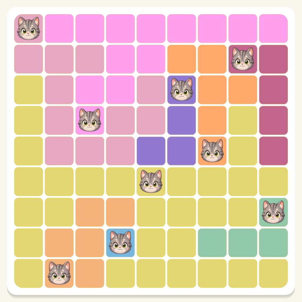 Meowdoku Level 244 Answer, Cheat & Solution