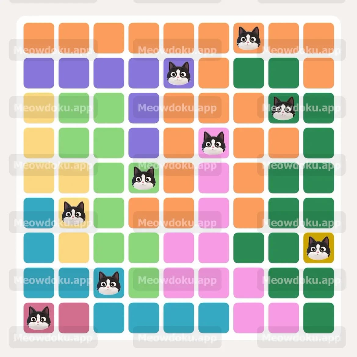 Meowdoku Level 32 Screenshot