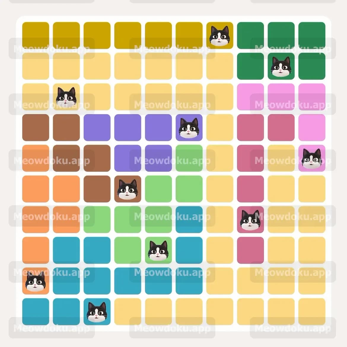 Meowdoku Level 159 Screenshot