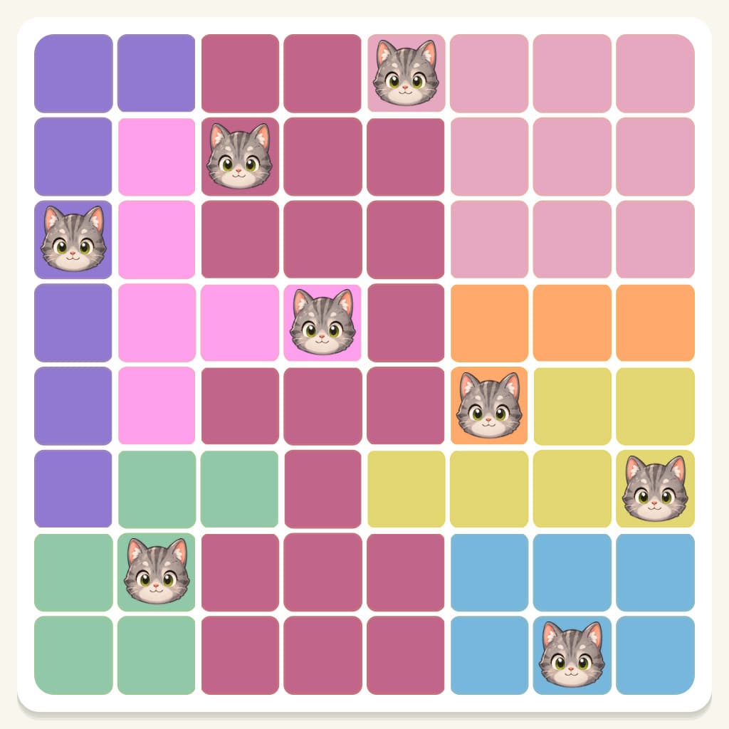 Meowdoku Level 729 Answer, Cheat & Solution