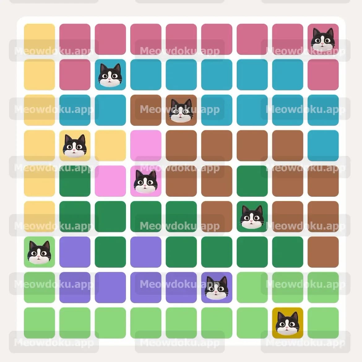Meowdoku Level 107 Screenshot