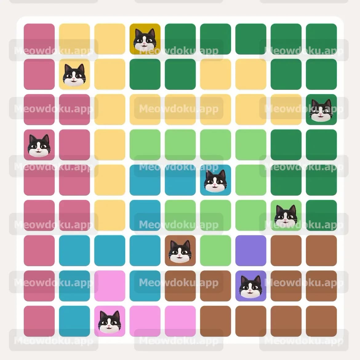 Meowdoku Level 114 Screenshot