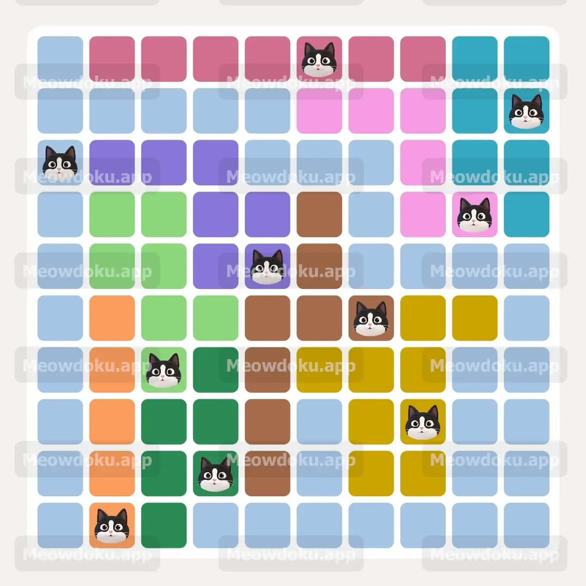 Meowdoku Level 73 Screenshot