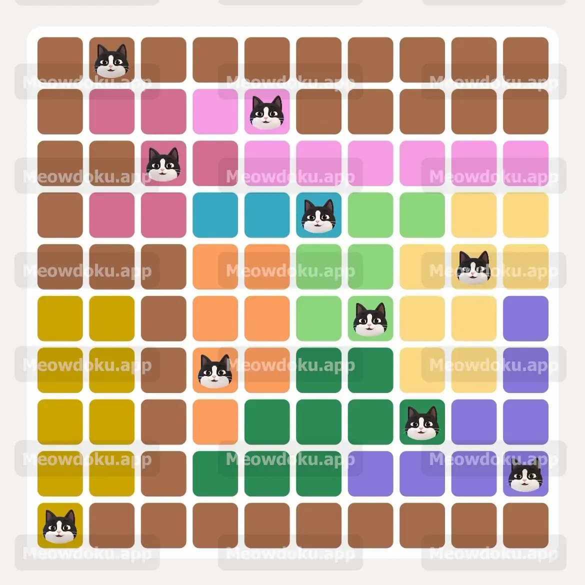 Meowdoku Level 98 Screenshot