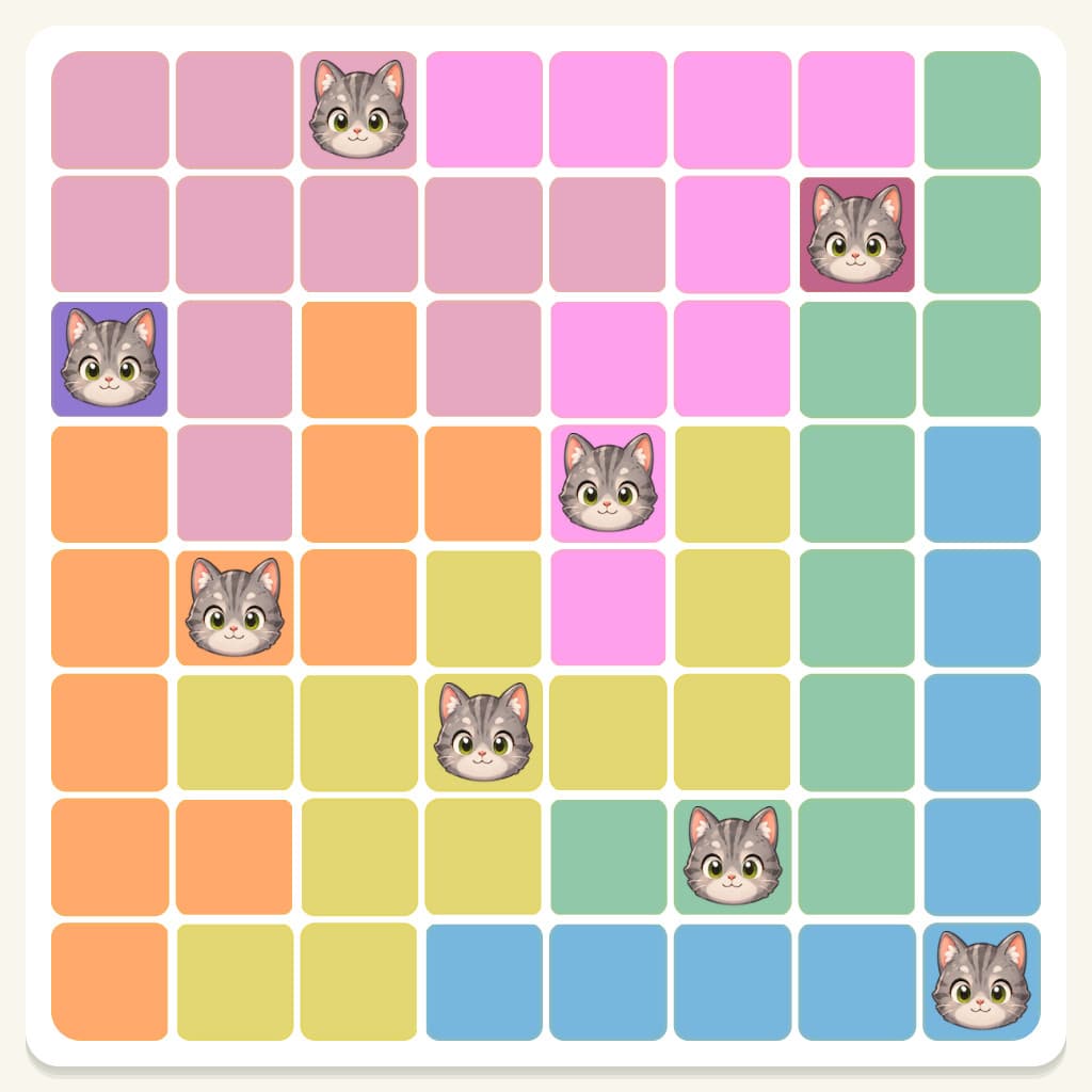 Meowdoku Level 63 Answer, Cheat & Solution