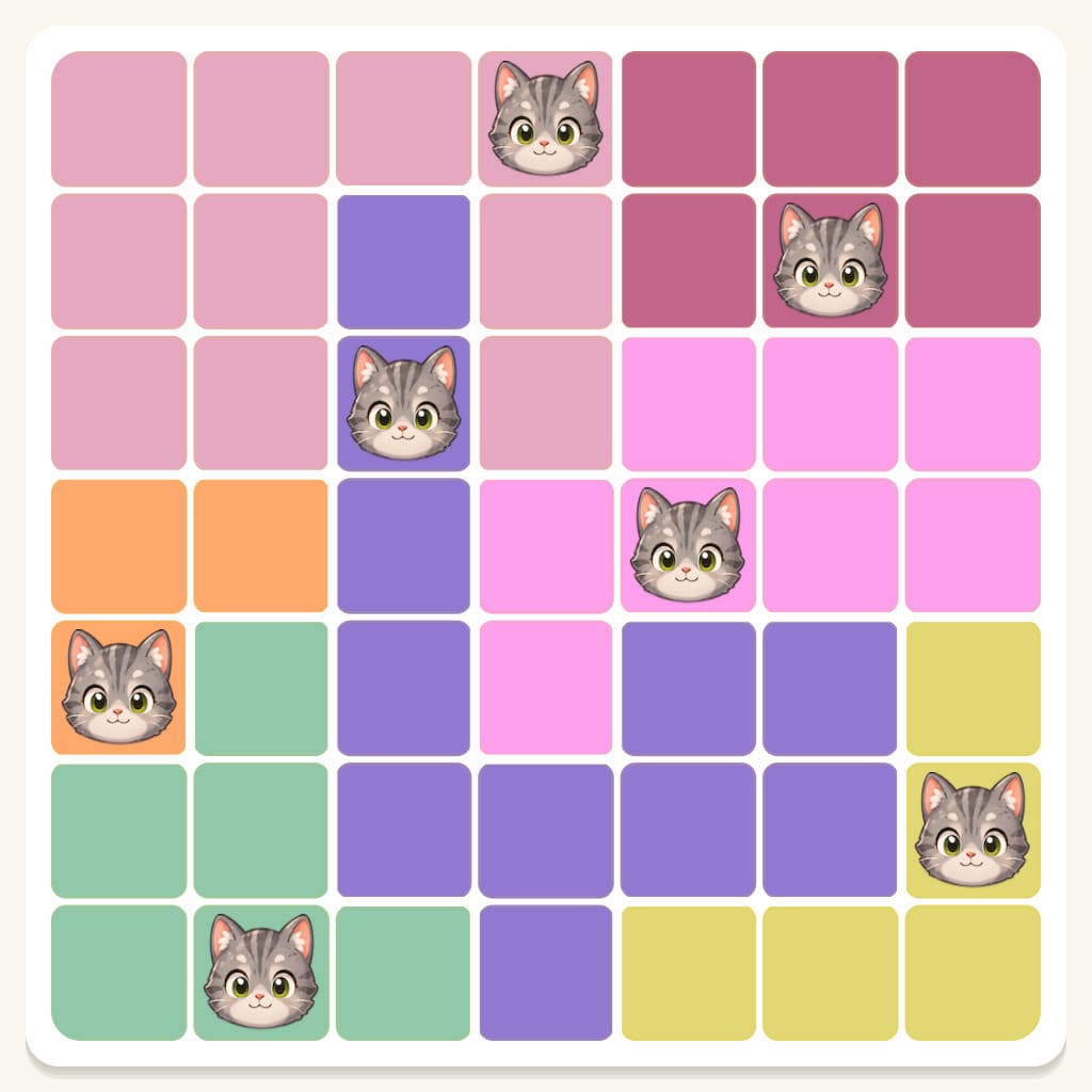 Meowdoku Level 876 Answer, Cheat & Solution