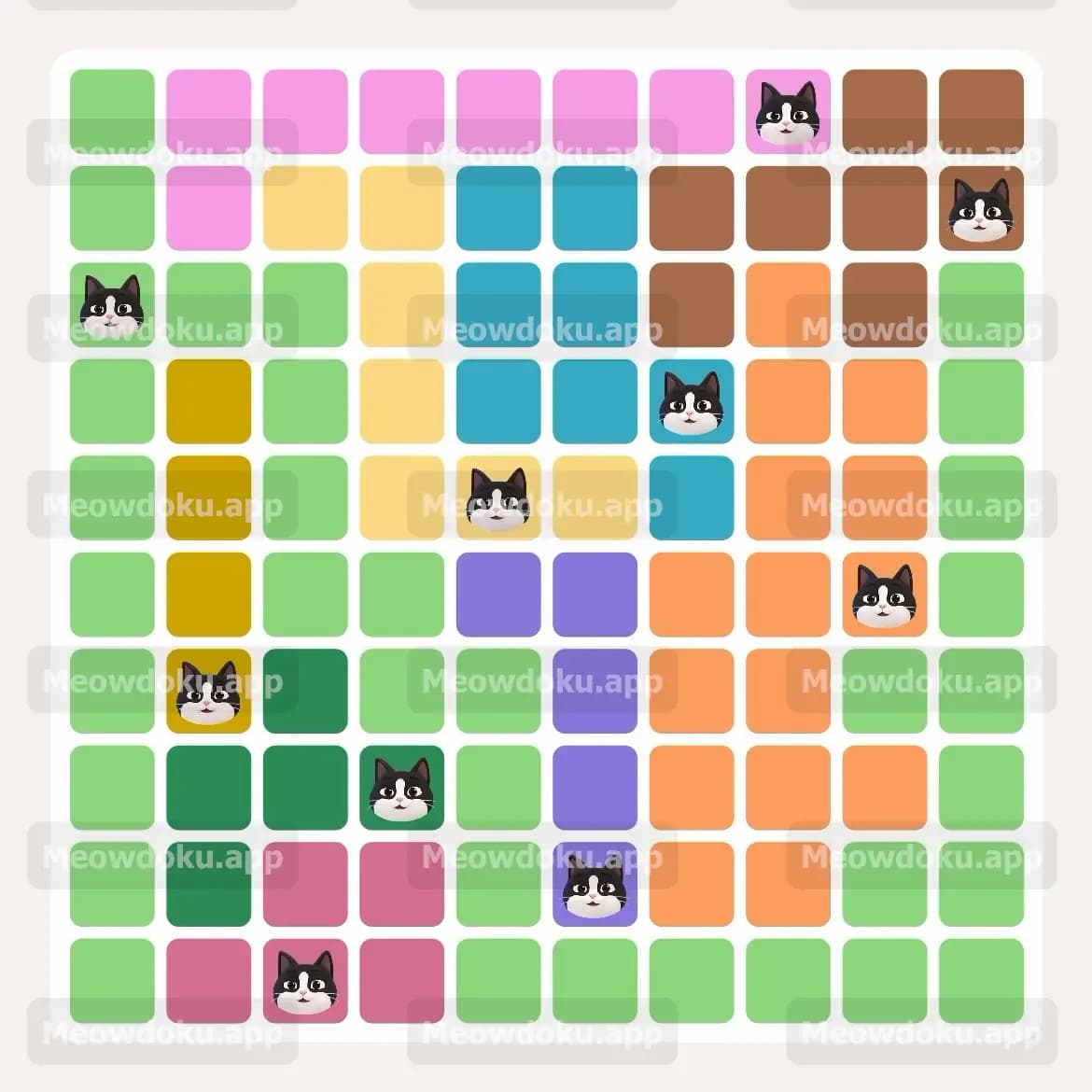 Meowdoku Level 115 Screenshot