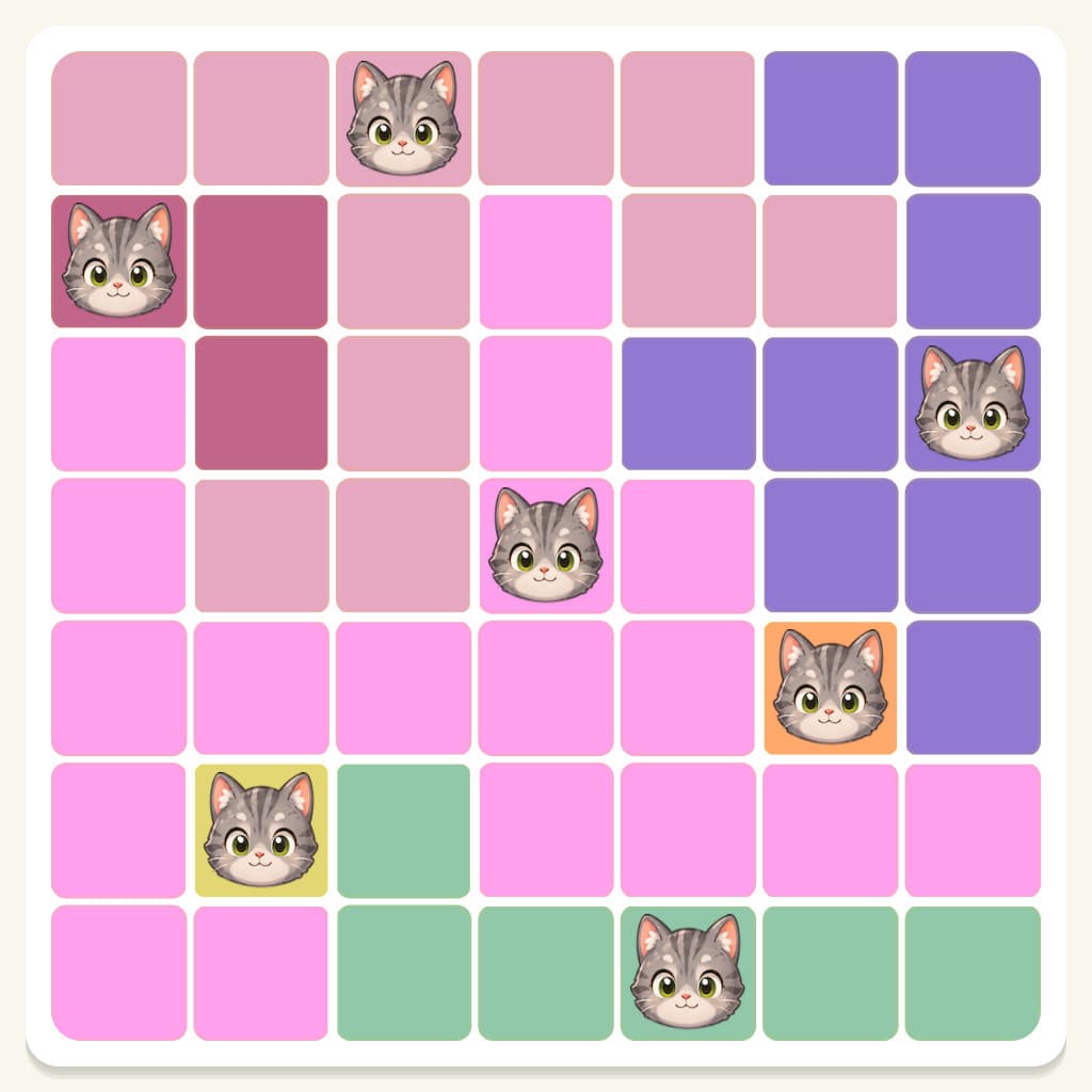 Meowdoku Level 54 Screenshot