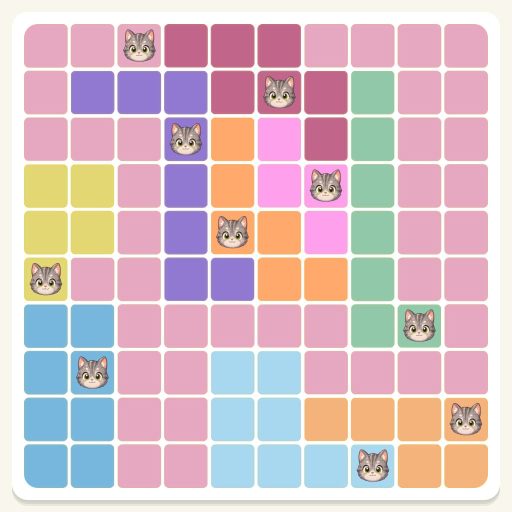 Meowdoku Level 125 Screenshot