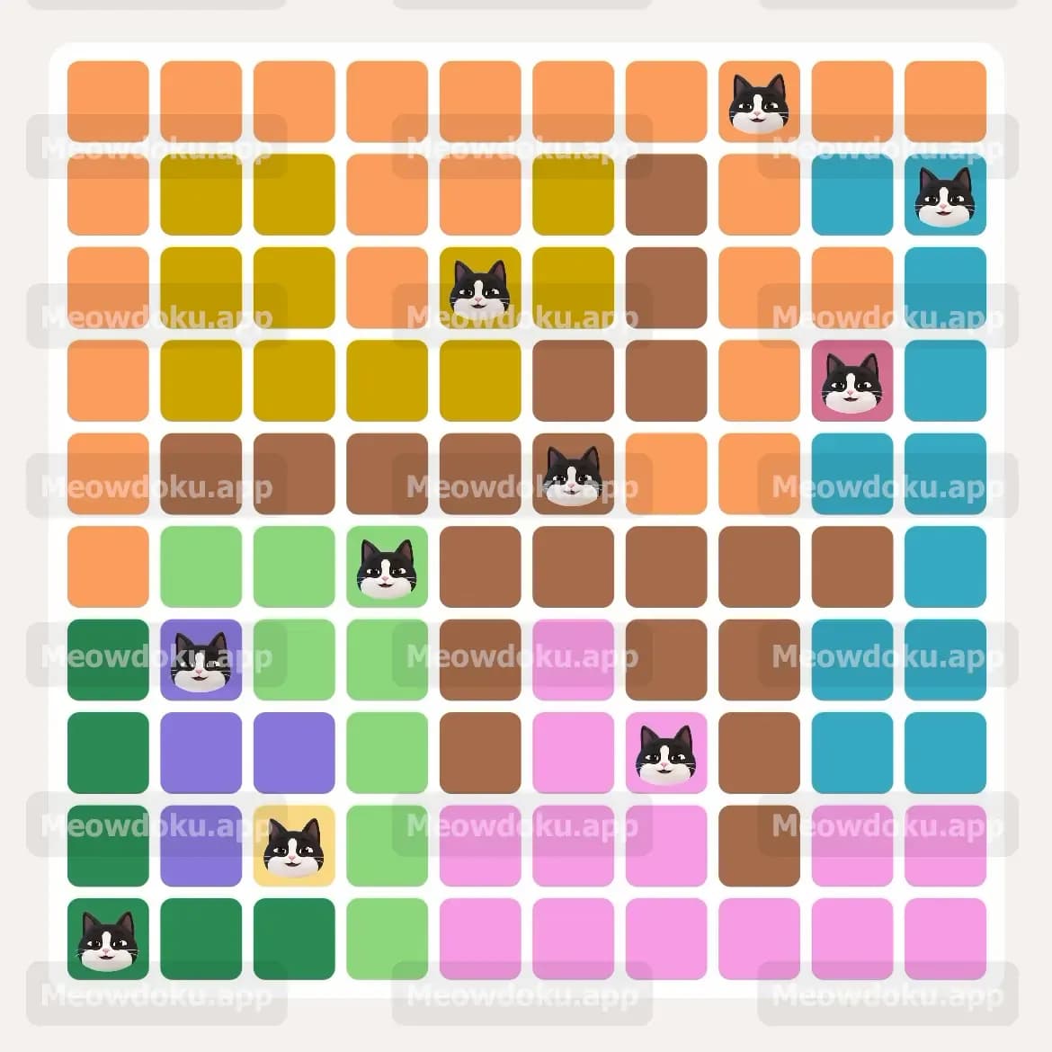 Meowdoku Level 202 Screenshot