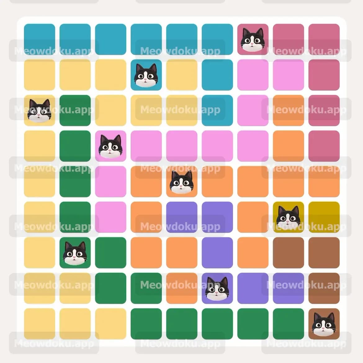 Meowdoku Level 147 Screenshot
